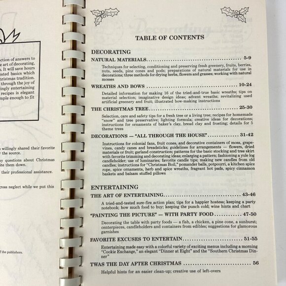 Christmas Favorites Spiral-Bound The Holiday Handbook 1990 Edition Recipes Tips - Picture 5 of 16